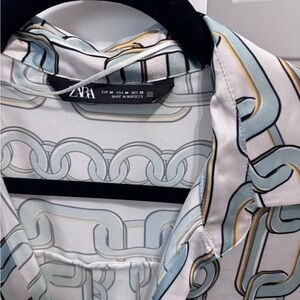 Zara Multicolor Button Down Shirt